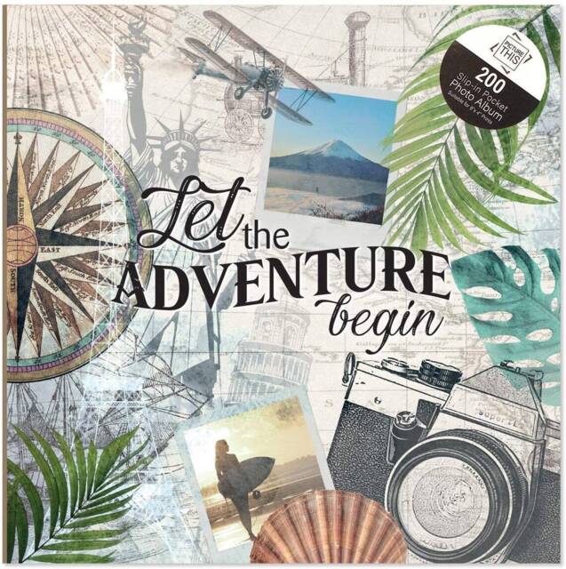 "6""x4"" Photo Album Memo Slip In Holds 200 Photos Family Travel Wedding"