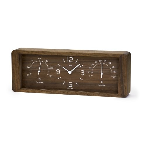 Lemnos Yokan Brown Lc11-06 Bw Lc11-06 Bw Table Clock Japan