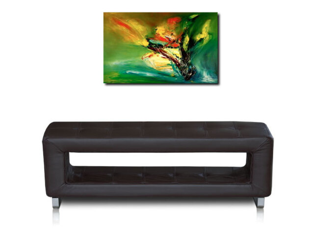 Small Narrow Leather Bench Custom Made Genuine Leather & Sturdy. 30 Cm