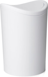 Bathroom With Swing Lid - Compact And Modern Design - Durable Plastic