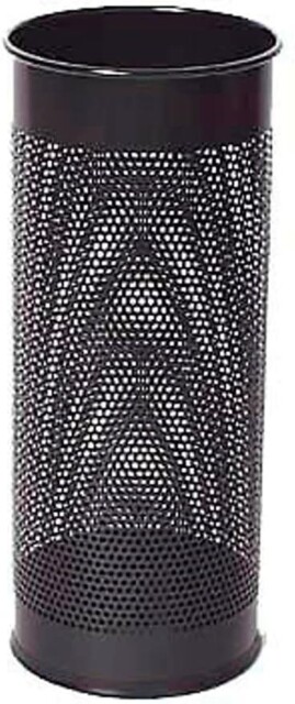 Durable Perforated Metal Umbrella Stand 29 Litre Black Office
