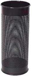 Durable Perforated Metal Umbrella Stand 29 Litre Black Office