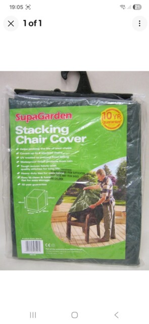Supa Stacking Garden Chair Cover Up To 6 Chairs Green Sgc15