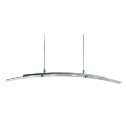 4 Lights Led Curved Ceiling Pendant Light Frosted Glass Diffuser With