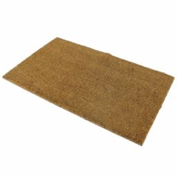Jvc Plain Coir Pvc Backed Door Mat Indoor/outdoor 40x70cm