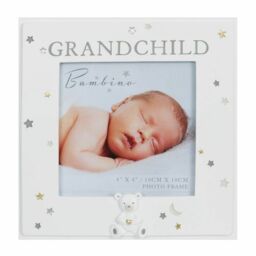 Grandchild Resin Scan Photo Frame By Bambino Holds 4x4 Inch Baby