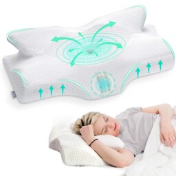 Elviros Cervical Memory Foam Pillow For Neck Pain Orthopedic Neck