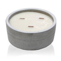 Concrete Wooden Wick Crackling Soy Candle -ideal Gift-various Scents &