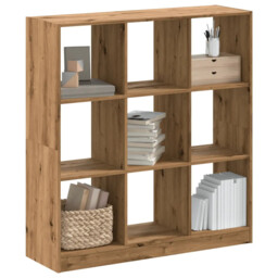 Bookcase Artisian Oak 102x32x108 Cm Engineered Wood Vidaxl