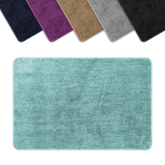 Vinsani Bath Mat Non Slip Bathroom Mat Soft Fluffy Microfiber Washable