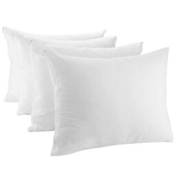 Craft Native Pack Of 4 Zippered Pillow Protectors 100% Cotton -