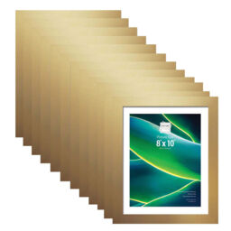 Bulk Box Of 12 Gold Photo Picture Frames Wall Mountable Poster Home