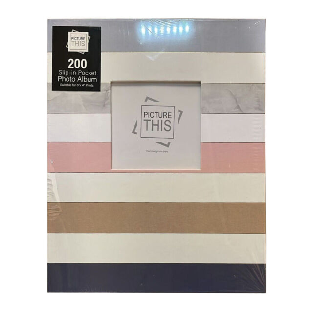"6""x4"" Slip-in Photo Album With 200 / 300 Pockets"