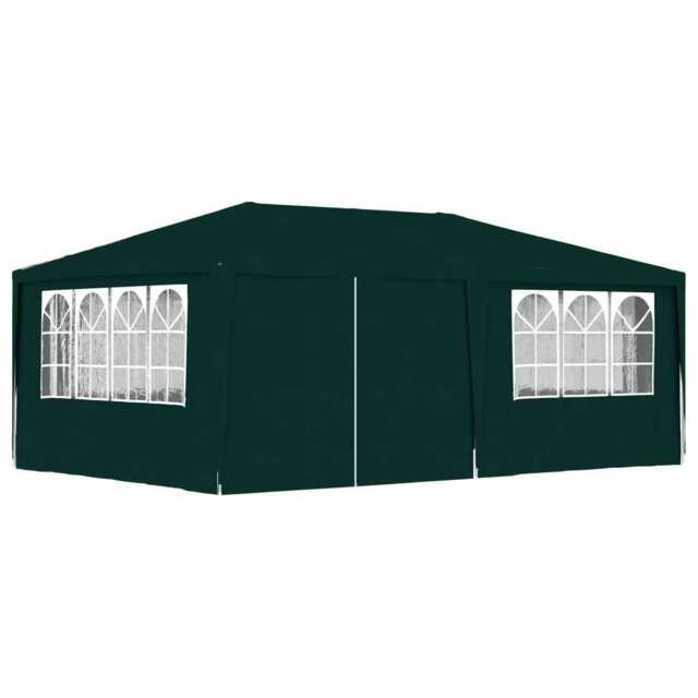 Professional Party Tent With Side Walls 4x6 M Green 90 G/m? Vidaxl