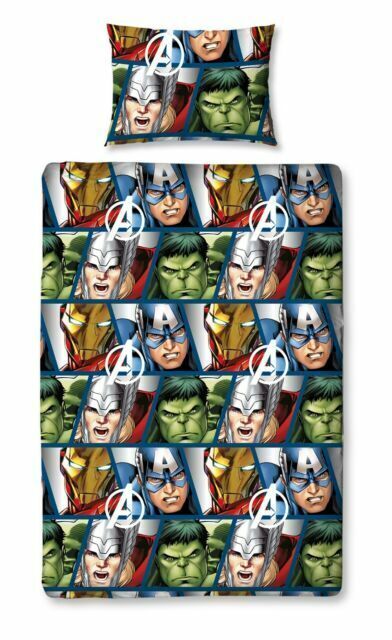 "Marvel Single Disney ""avengers Shield"" Rotary Duvet Set -"