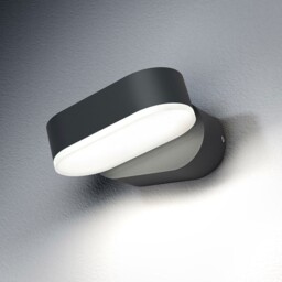 Osram Led Wall Light Endura Style Mini Spot In Dark Gray 8w Warm White
