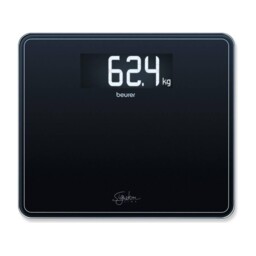 Gs410 Signature Line Glass Bathroom Scale - Black - Xxl Standing Area