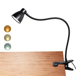 Cesunlight Clamp Desk Lamp, 6w Usb Clip On Reading Light For Bed