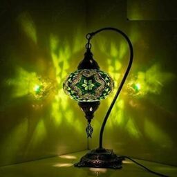Turkish Moroccan Mosaic Lamp Handmade Tiffany Colorful Glass Desk
