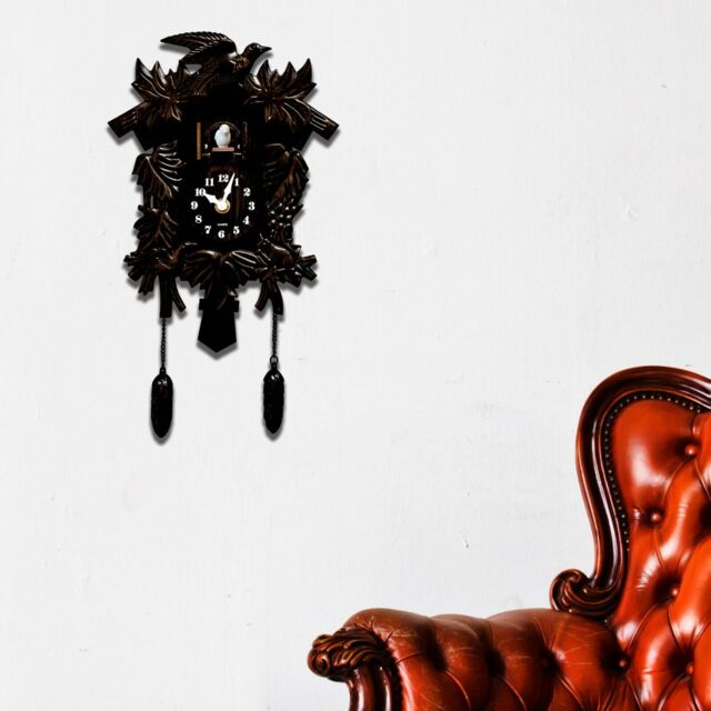 Walplus Antique Style Hamburg Black Forest Cuckoo Vintage Wall Clock