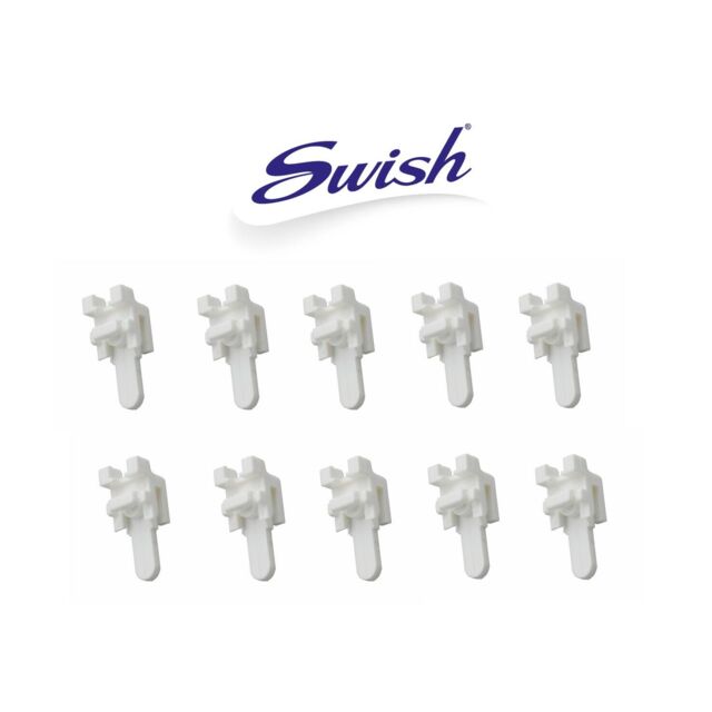 Genuine Swish ® Aluglyde, Aluminium Uncorded Track Gliders, Brackets,