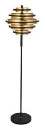 Floor Light Black Hive Gold Searchlight 6359bg