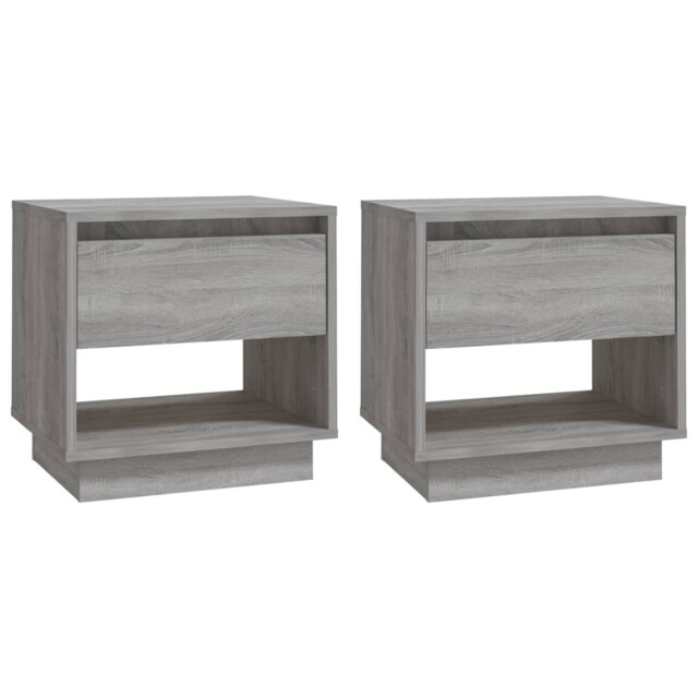 1/2x Bedside Cabinet Chipboard Bedroom Bedside Side Table Multi