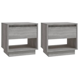 1/2x Bedside Cabinet Chipboard Bedroom Bedside Side Table Multi