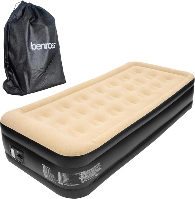 Benross 88080 Single Airbed/inflatable Air Bed Mattress With Built-in