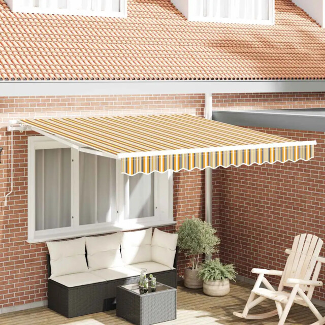 Awning Retractable Multicolour 300 X 250 X 165 Cm Polyester Vidaxl