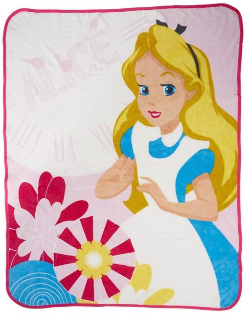 Alice And Wonderland Curious Coral Fleece Blanket By Character World