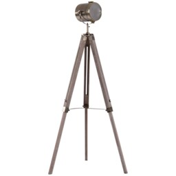 Industrial Tripod Floor Lamp, Nautical Searchlight With Adjustable