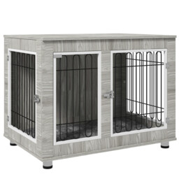 Pawhut Dog Crate Furniture, Dog Crate End Table With Soft Cushion,