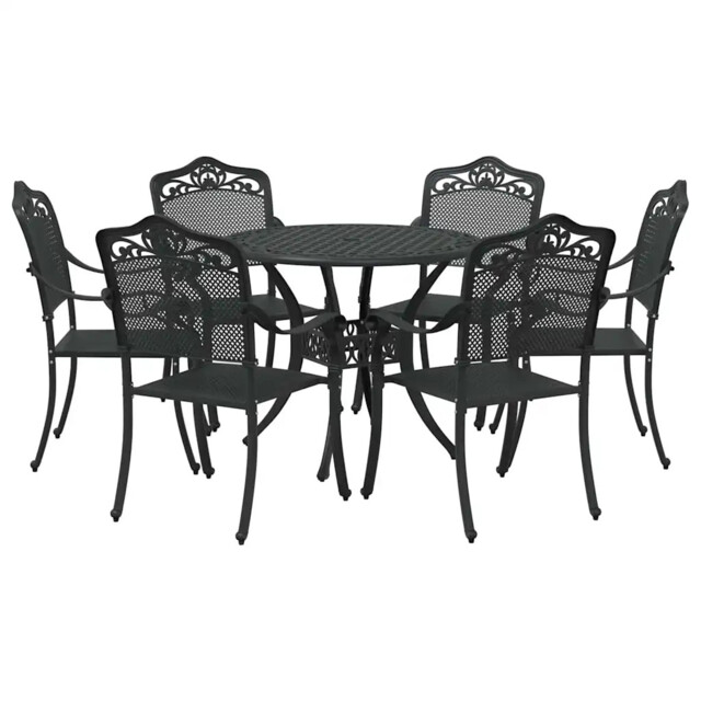 Garden Dining Set Aluminium Outdoor Furniture Patio Terrace Backyard