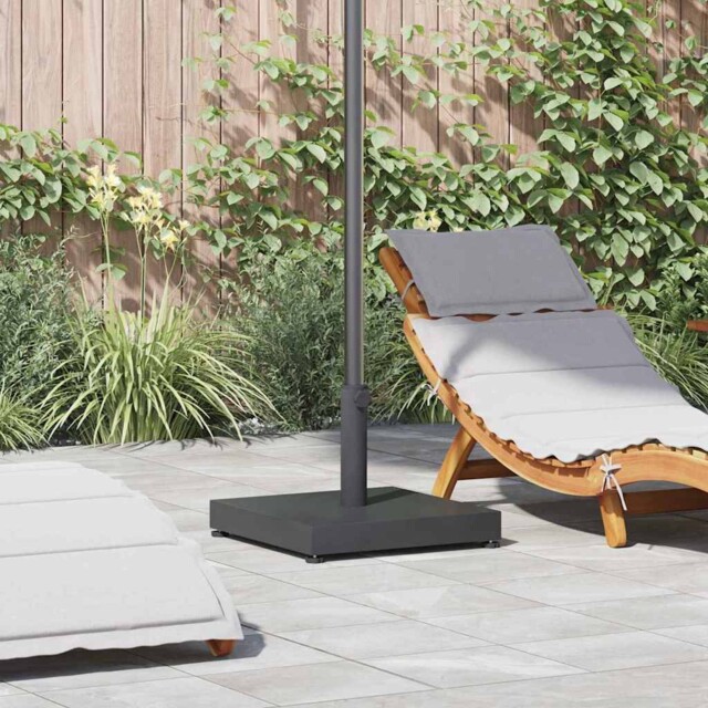 Parasol Base Heavy Duty 26kg Steel Black Square Garden Umbrella Stand