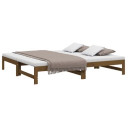 Solid Wood Pine Pull-out Day Bed Wooden Sofa Bed Multi Colours/sizes