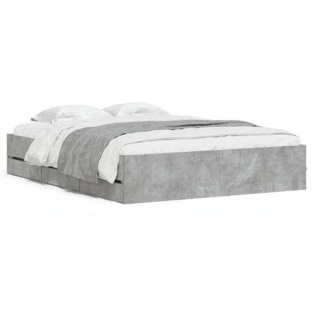 Vidaxl Bed Frame With Drawers, Bed Base For Double, Mattress