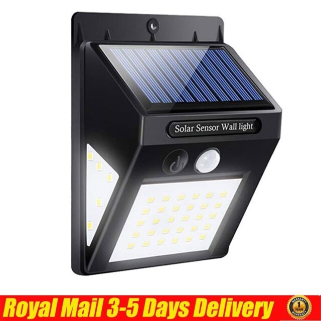 40 Led Solar Powered Pir Motion Sensor Led Light Garden Path Security