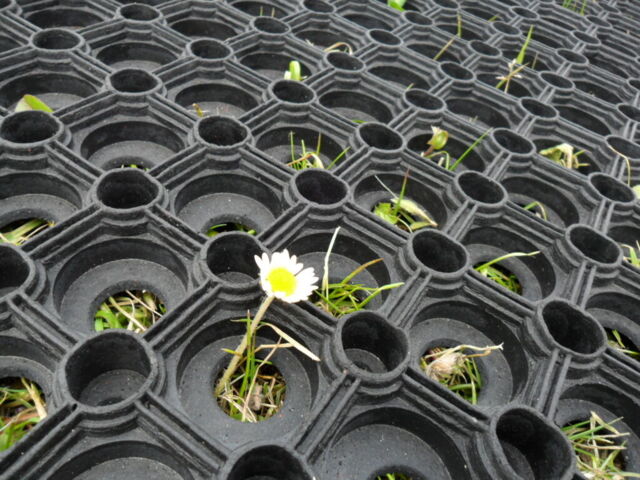 4pcs 22mm X 1000mm X 500mm Field Reduce Muddy Gateway Grass Rubber