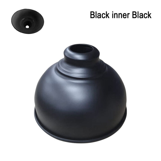 Ceiling Shade Black Metal 15x15cm Industrial Vintage Easy Fit Pendant