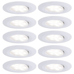 Paulmann 99922 Led Bathroom Recessed Light Set 60w White Matt 10pcs