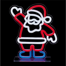 Santa Design Table Top Lit Neon Sign 25cm