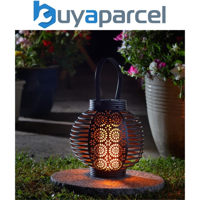 Smart Garden Solar Ferrara Flaming Torch Lantern Led Light Candle