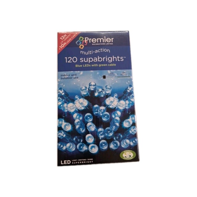 Premier Lv053325b Multi Action Supabrights 40 Led Blue With Green