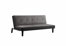 Birlea Aurora Grey Velvet Upholstered Fabric Sofa Bed