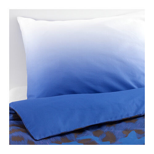 Ikea Giltig Single Quilt Cover & P'cases - Blue/black 603.296.93 Plus