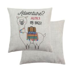 "Evans Lichfield Fantasy Alpaca My Bags Cushion Cover 17x17"""