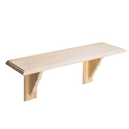 Natural Pine Wooden Shelf Kit Wall Mounted Corner Shelf Display