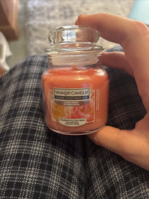 Unused Home Inspiration Yankee Candle With A Coral Peony Pivoine