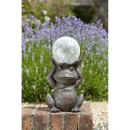Smart Garden Silhouette Solar Gazing Frog